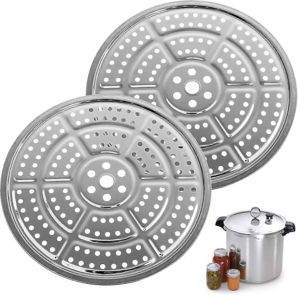 2-pak 28 cm trykkoger/henkogningsstativ - rustfrit stål