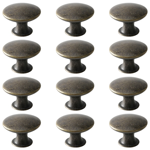 INF Skåpshandtag Lådhandtag med skruvar 12-pack Brons Bronze