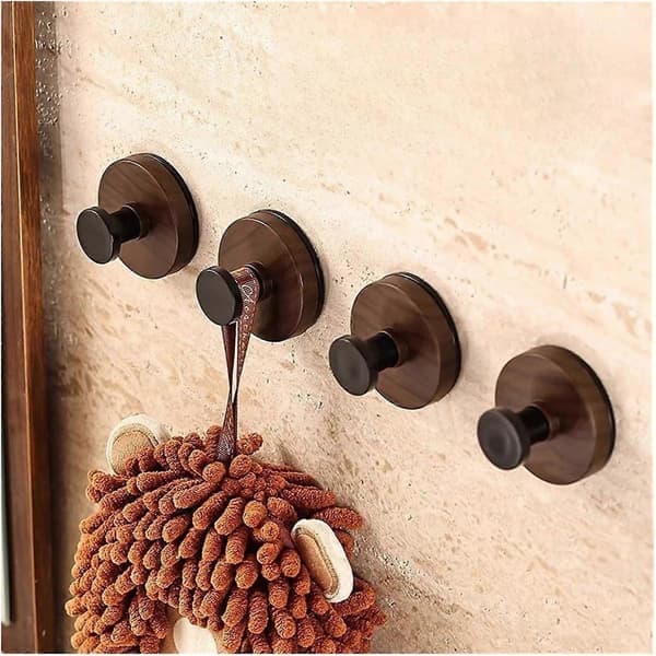 Suction Cup Hooks 5 pcs Rustproof Waterproof Towel Hooks for Bathroom Kitchen Shower