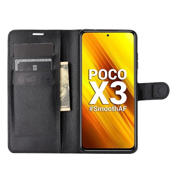 Classic Xiaomi Poco X3 / Xiaomi Poco X3 NFC fodral - Svart Svart