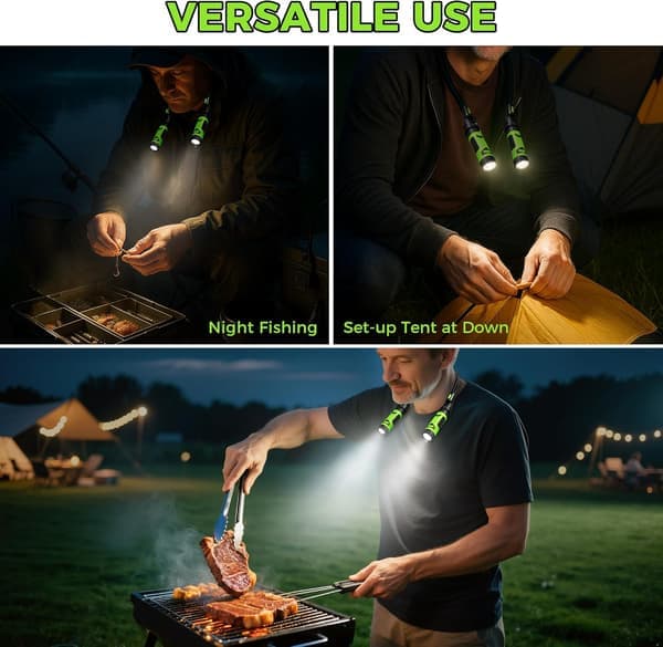 Magnetisk LED-grilllys - Stærkt lys til røg, grill
