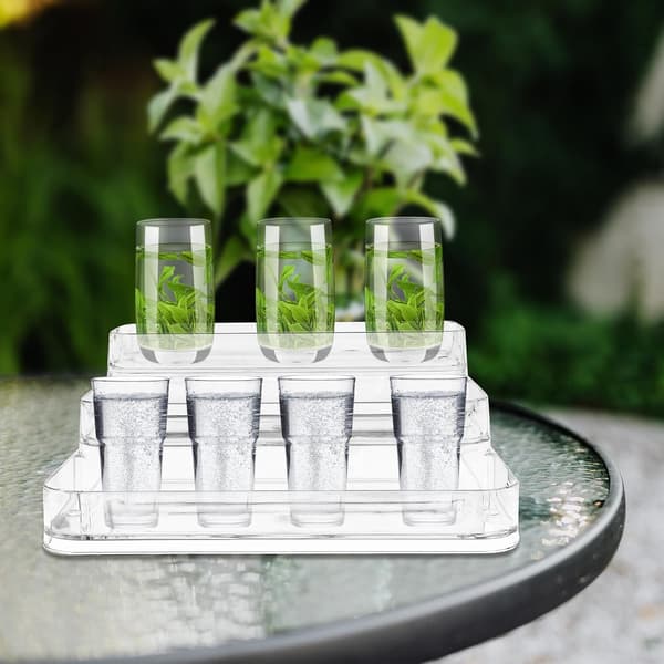 Brevholder Skrivebordsstativ Akryl 3-lags design Enkel Elegant Multifunktionel Gadgetopbevaring