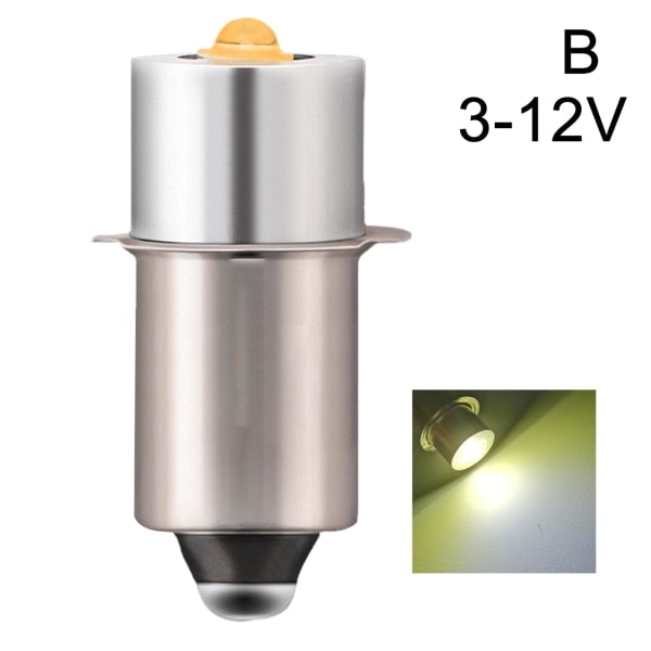 P13.5S DC6V-24V/3-12V LED-uppgraderingslampor Vit Maglite Ficklampa 3-12v warm white 3-12v warm white
