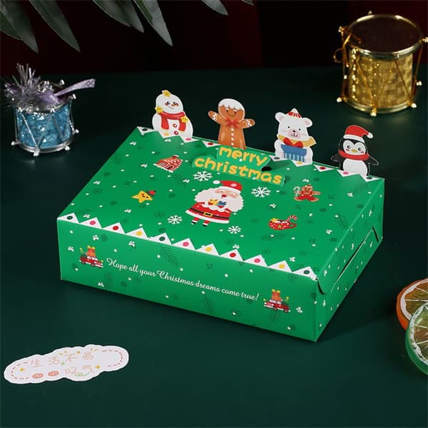 Creative Christmas Three-dimensional Biscuit Box Gift Prize Christmas Paper Box Gift Packaging