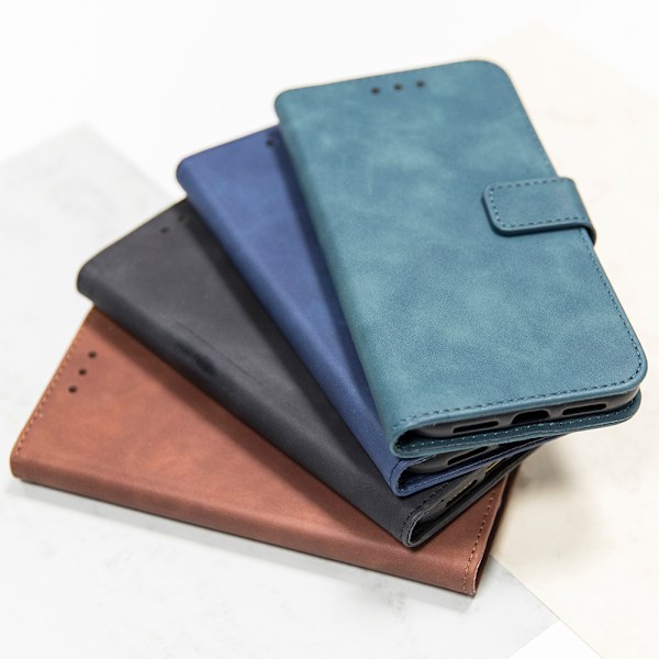 Smart Velvet-fodral för iPhone 14 6,1" blågrön blå