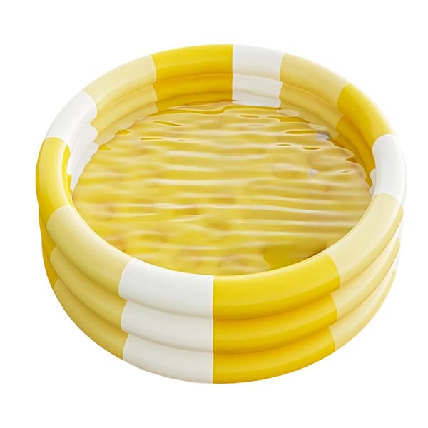 Oppustelig børnepool oppustelig børnepool småbørnspool til sommervandfest have Yellow