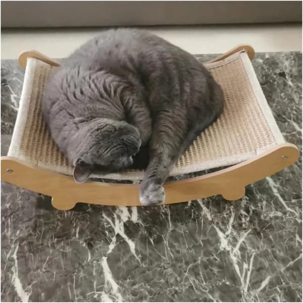 Kattklösbräda i tre, multifunksjonell soveplass, avtakbar, slitesterk kløleke
