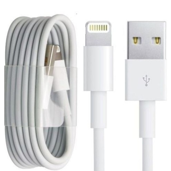 2 st iPhone Kablar 2m – Vit & Extra Lång Reach