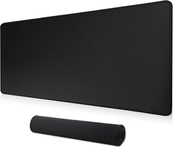 Stor musematte 60 x 30 x 0,3 CM for tastatur, skrivebordsmusematte med glatt overflate og sklisikker gummibase
