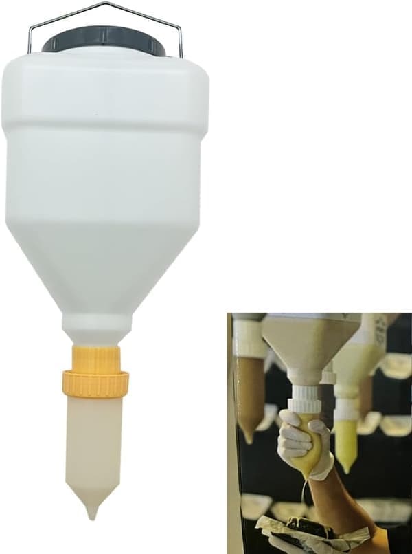 5,5L Sauce Dispenser – Square, Gravity-Fed (square, 5.5 liters)