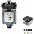 Dobbelt USB-vegguttak - KCVV - IP44 vanntett - Sikkerhetskapsling - 16A - 220V-250V