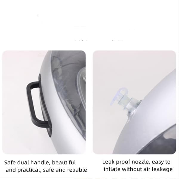 Oppblåsbar flytende drikkeholder med koppholder til basseng
