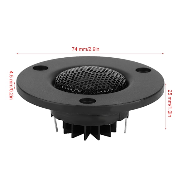 2 st 25-kärnig 25W B7 ren silkesfilmmagnet kupol diskant diskant högtalare membran