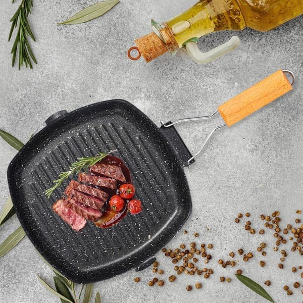 Frying Pan Cookware Omelette Pan for Kitchen Stainless Steel Electric Stove 28*28cm
