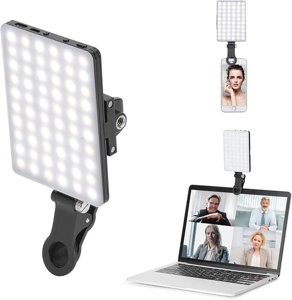 LED-videolys, 3200-5600K, 3 lysmoduser og 10 dimbare lysstyrkenivåer