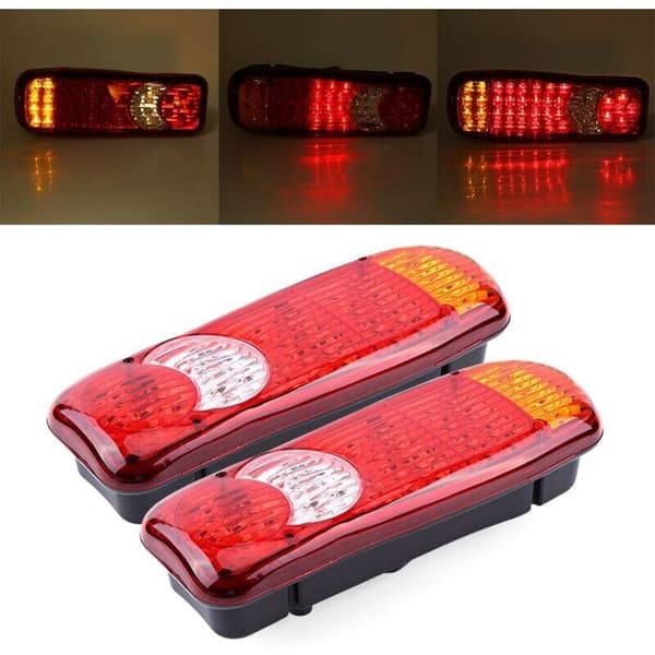 dele af 12V 46 LED baglygte til bil, lastbil, varevogn, bremselys, indikator, osv.