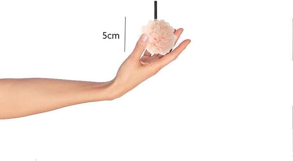 3 stk. dusjpuff badesvamp, nettingpuff badesvamp, kroppseksfolierende nettingdusj skumball scrunchie, menn og kvinner grå