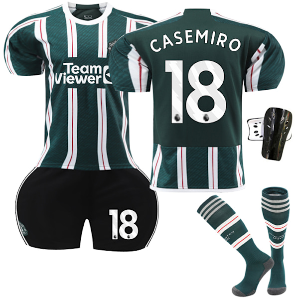 23-24 Manchester United bortafotbollsträning #18 Casemiro Kids 24(130-140CM) Kids 24(130-140CM)