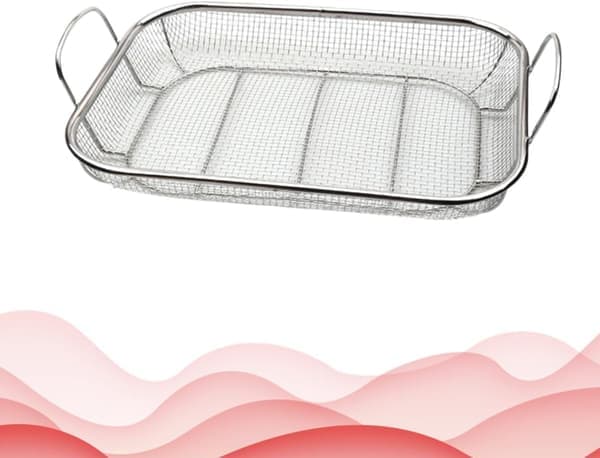 Grillkorg i rostfritt stål, bärbar multifunktionell för grönsaker och mat