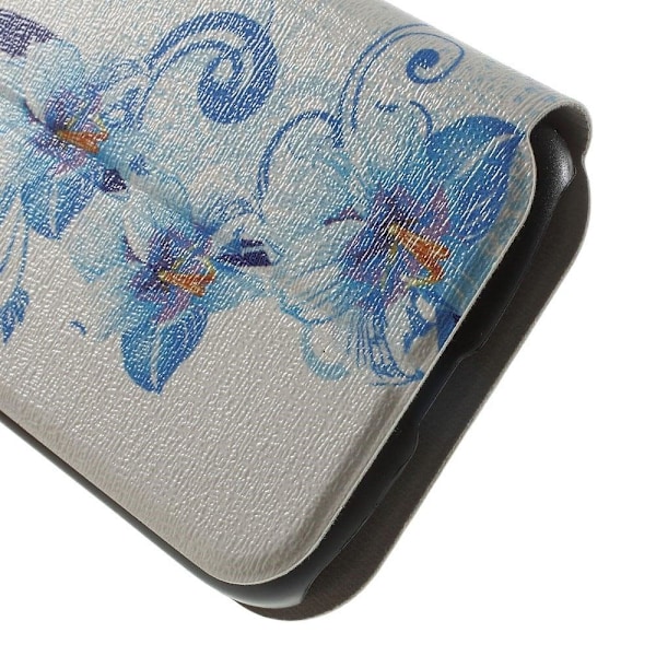 Moberg View Fodral till Samsung Galaxy Ace 4 - Blå Blommor Blå
