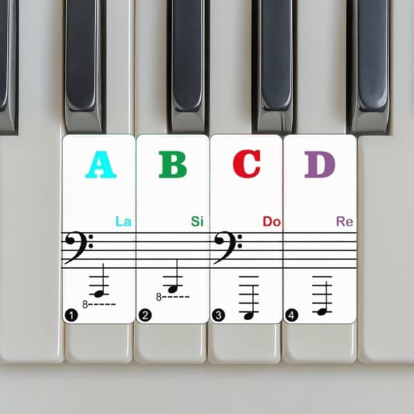 Pianotangentetiketter 88/61/54/49 tangenter