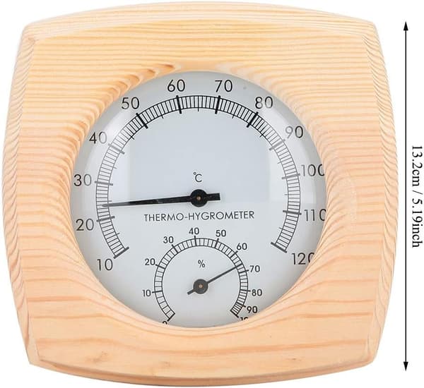 Bastu Termostat, Digital Bastu Termometer, Bastu Temperatur och Luftfuktighet