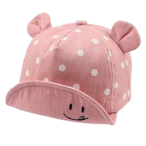 Solhatt för babypojke flicka, mjuk bomullsmössa för babybarn, barn basebollkepsar för liten pojke flicka gul