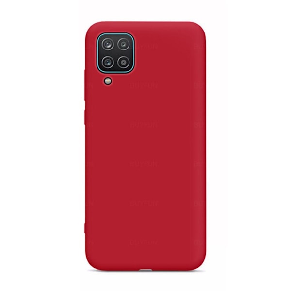 Stötdämpande Silikonskal (LEMAN) - Samsung Galaxy A12 Grön Grön