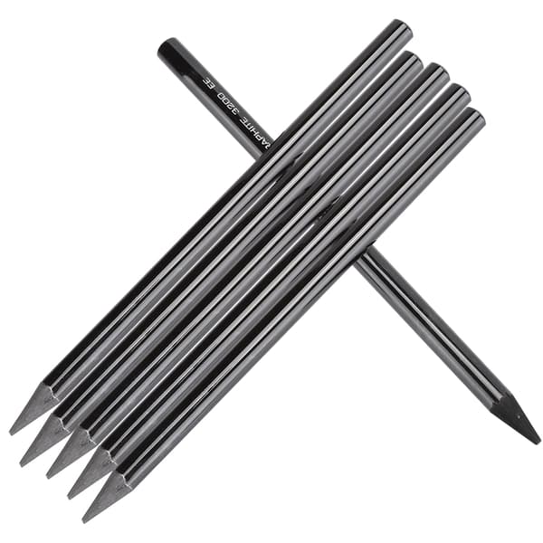 6 stk. kulskitseblyant Professionel træmalingsblyant Kunstnermaterialer 2B/4B/6B/8B/EE/HB
