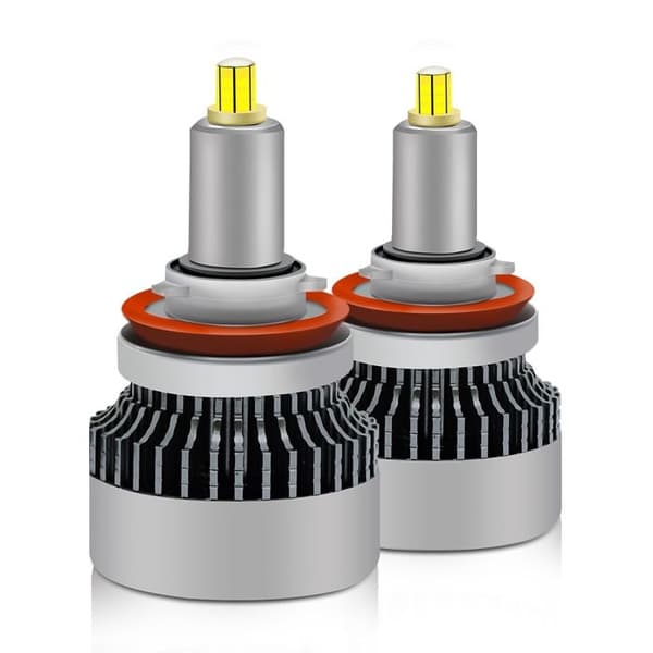 1 par V3 H11 45W 6000K 5000LM 8-sidige LED-frontlykter - JZSH - Kaldhvit - For biler