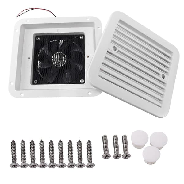 12V Universal Autocamper Tagventilator Stille Køling Trailer Ventilator Effektiv Tagmontering Ve white