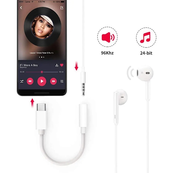 Snabbladdare 2m i dubbelpack – USB-C till Lightning kabel för Apple-enheter