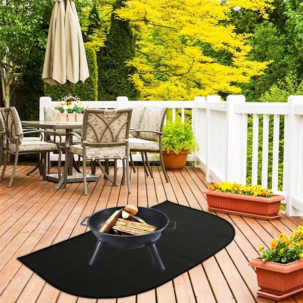 Brandsäker Matta för Eldstad, Öppen Spis, Grill - Golvskydd 50X80CM 50X80CM