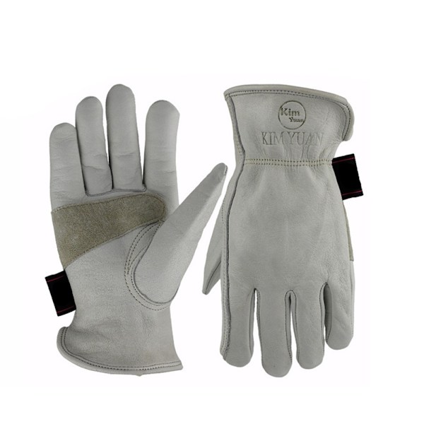 1 par kohud trädgårdsarbete arbete, skärning, konstruktion, motorcykelhandskar elastisk handled, unisex