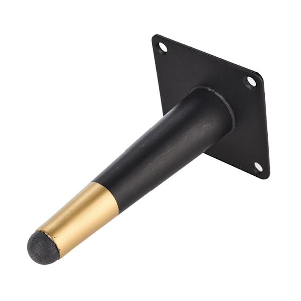 Möbelben, Runda avsmalnande möbelfötter, Metallfot för soffa skåp skåp bar säng bord stol soffa byrå skrivbord hem DIY-projekt (15 cm
