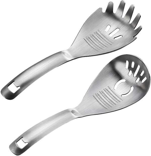 304 Stainless Steel Multifunctional Grating Spoon - Reverse Grating Design Garlic Ginger Press Tool for Home Kitchen