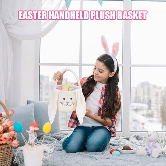 Easter Basket - Easter Decoration - Easter Ornament - Easter Basket with Bunny Ears - Fillable Easter Basket - Easter Egg Decoration