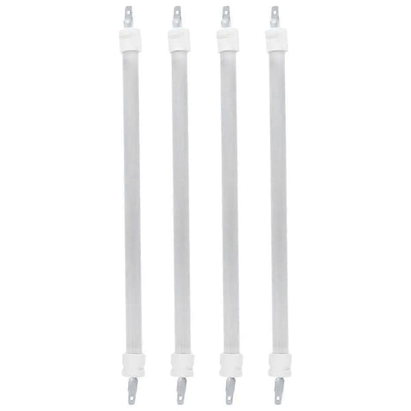 4-pak kvartsvarmeelement reservedele til elektriske ovnvarmeelementer, velegnet til elvarmere, 26 cm lange.