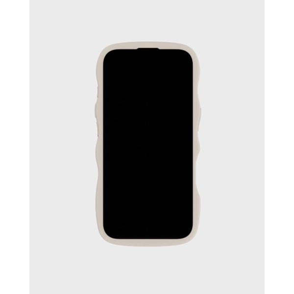 holdit iPhone 16 Plus Skal Wavy Light Beige/Transparent