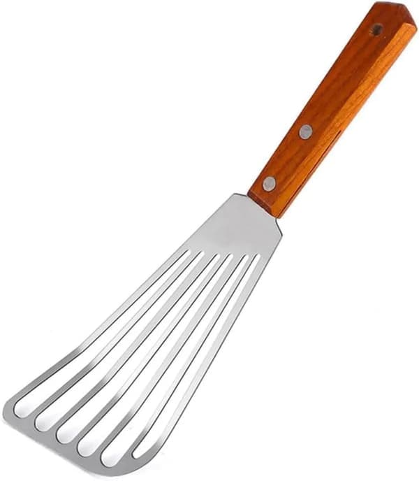 Slotted Metal Spatula for Non-Stick Pans, Suitable for Kitchen Cooking, Grilling, and Egg Frying