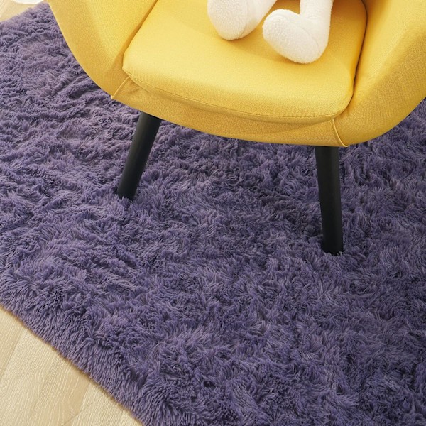 Mjuk fluffig matta för sovrum, barnrum, plyschig lurvig matta för barnkammare, lurvig matta för pojkar och flickor, sovsal, lurvig matta för vardagsrummet