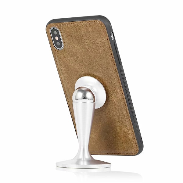 iPhone X/XS - Robust Kraftfullt Plånboksfodral Mörkgrön Mörkgrön