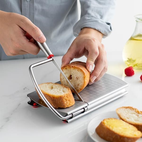 Cheese Slicer Multifunctional Stainless Steel Cheese Slicer Suitable for Block Cheese Butter Sausage Fruit Kitchen Utensils