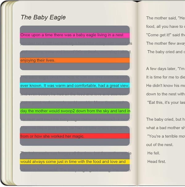 Guided Reading Strips Highlight Strips Farvede Overlays Highlight Bogmærker Dysleksi Hjælp til Krystalklare Børn og Undervisningsassistenter