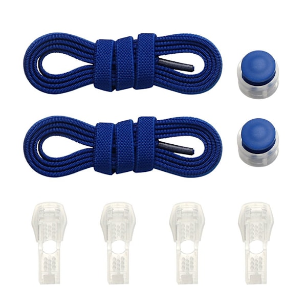 Spring Lock Skosnören Utan Slips ROYAL BLUE royal blue royal blue