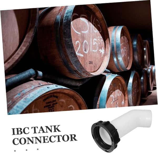 3 st avloppsrör för 2 \" IBC 1000L - slangförlängning och adapter