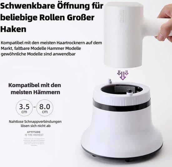 Profesjonelt hårfønertilbehør med diffuser, universelt diffuserfeste, justerbar hårfønerdiffuser, egnet for krøllete og bølgete hår.