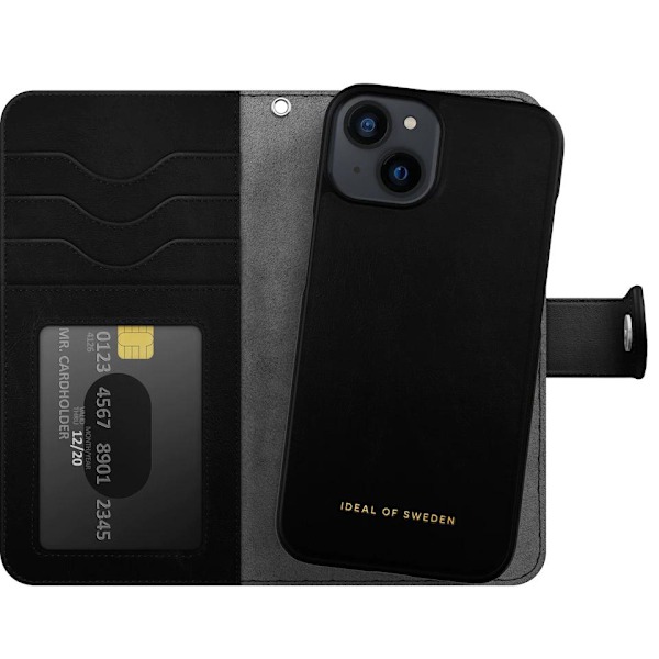 IDEAL OF SWEDEN WALLET+ Fodral Magnet iPhone 13 & 14  / Svart Svart