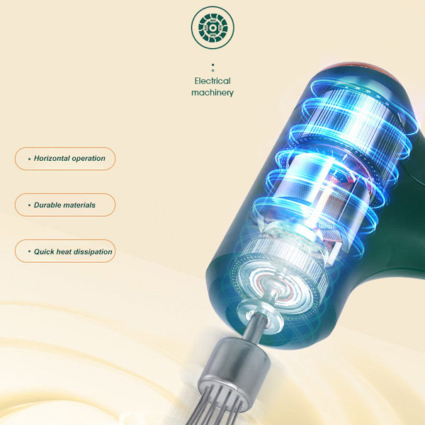 Sladdlös handmixer, elektrisk visp USB uppladdningsbar handhållen elektrisk mixer Enkelsteg (enkelt huvud/dubbelt huvud)