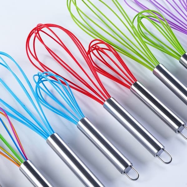 PCS Silicone Egg Whisk, Beaver Egg Mixer, Kitchen Utensil, Cream Making Tool, Color: 10 inch, Blue